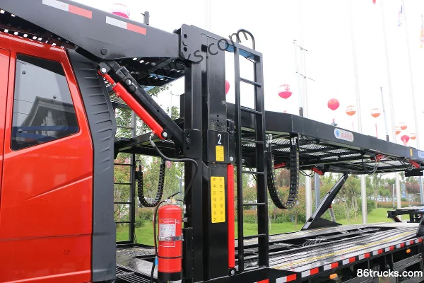 FAW Jiefang J6L poids lourd 320 ch 6X2(8 roues) transporteur de voitures à essieu central (Hongchang Tianma) Carrosserie (2) | 86Trucks