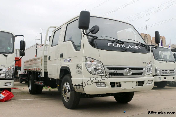 Foton Times Small Card Star 5 115 hp 4X2(6 wheels) 3.2m double-row flatbed light truck (air brake) (China VI) Exterior
