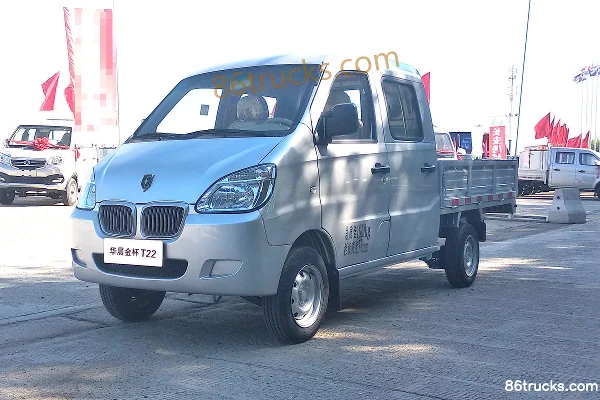 Jinbei T22 1.0L 61 ch 4X2(6 roues) essence camion plateau double cabine 2,05 m Extérieur (3) | 86Trucks