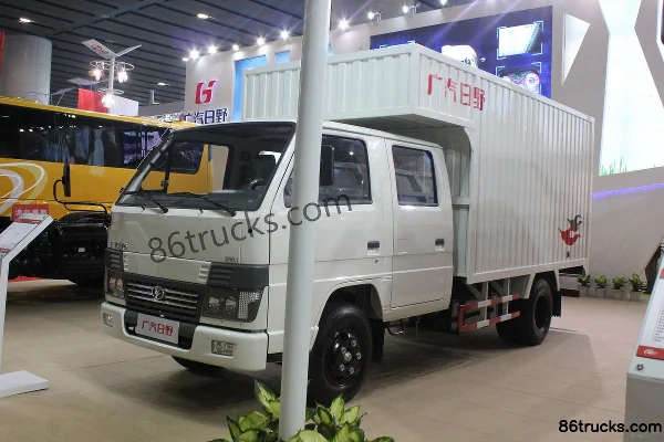 GAC HINO 300J Series 125 hp 4X2(6 wheels) 3.3m Double Row Van Truck Exterior