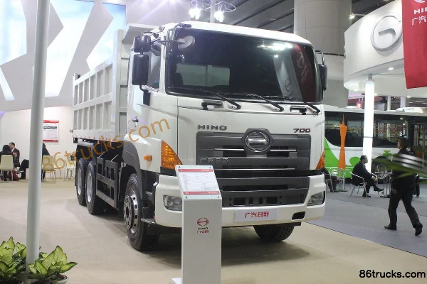 GAC HINO série 700 camion lourd 350 ch 6X4(10 roues) camion benne 5,2 m Extérieur (3) | 86Trucks