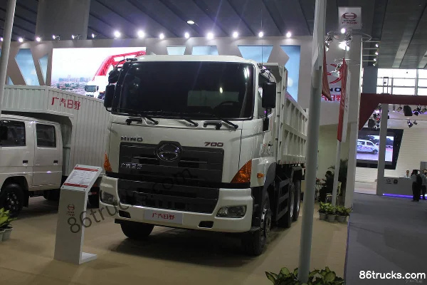GAC HINO série 700 camion lourd 350 ch 6X4(10 roues) camion benne 5,2 m Extérieur (2) | 86Trucks