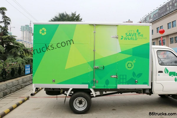 Changan Light Truck Shenqi 3.49T 3.3m Single Row Electric Van Mini Truck 61.69kWh 4X2(6 wheels) Body (3) | 86Trucks