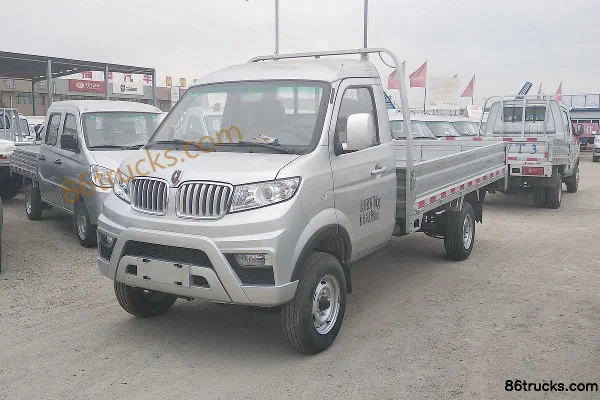 Jinbei T50 1.5L 109hp 4X2(6 wheels) Gasoline 3.4m Single Row Flatbed Mini Truck (Single Rear Tire) Exterior (3) | 86Trucks