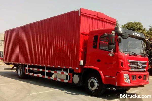 SAIC Hongyan Jiebao 280 ch 4X2(6 roues) camion porteur à rideau coulissant de 9,8 m Extérieur (2) | 86Trucks