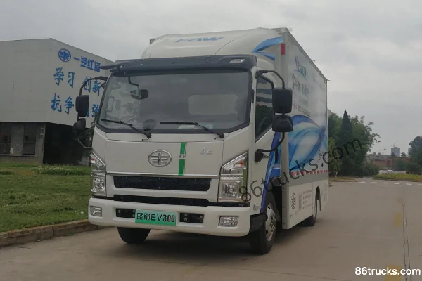 FAW Hongta Lanjian EV300 4.5T 4.21m Single Row Pure Electric Van Light Truck 4X2(6 wheels) Exterior (2) | 86Trucks
