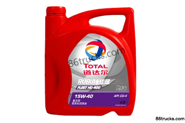 Total Hongyun HD400 15W-40 4L Heavy-Duty Lubricant Oil Exterior