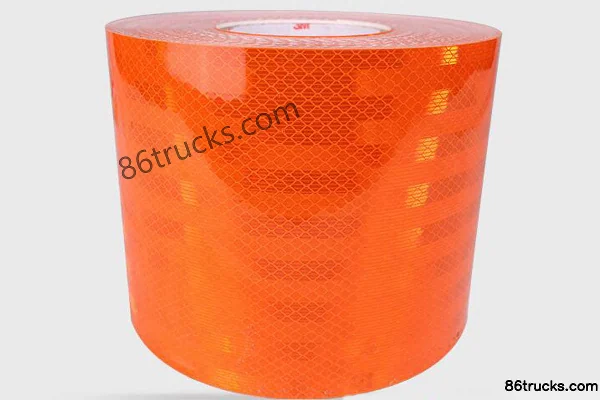 Bande réfléchissante orange 3M, autocollant de sécurité pour carrosserie de camion-citerne de produits dangereux Extérieur (2) | 86Trucks