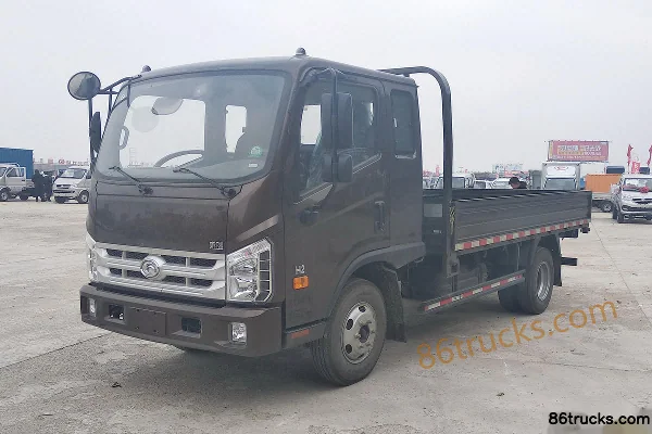 Foton Times H2 115hp 4X2(6 wheels) 3.67m Crew Cab Flatbed Light Truck Exterior (3) | 86Trucks