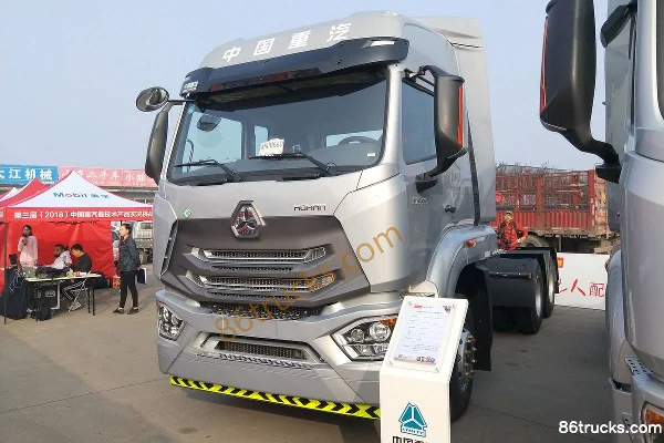 Sinotruk Haohan N7G Heavy Truck 430ch 6X4(10 roues) LNG Tracteur Routier (Silver) Extérieur (2) | 86Trucks