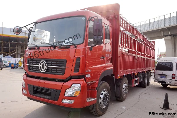 Dongfeng Commercial Vehicle Tianlong Heavy Truck 315hp 8X4(12 wheels) 9.6m Stake Truck (High Roof) Exterior (3) | 86Trucks