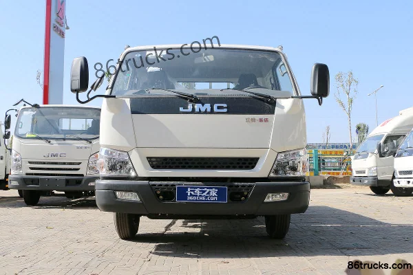 JMC Shunda Wide Body Standard Edition 109 hp 4X2(6 wheels) 3.7m Crew Cab Flatbed Light Truck Exterior (2) | 86Trucks
