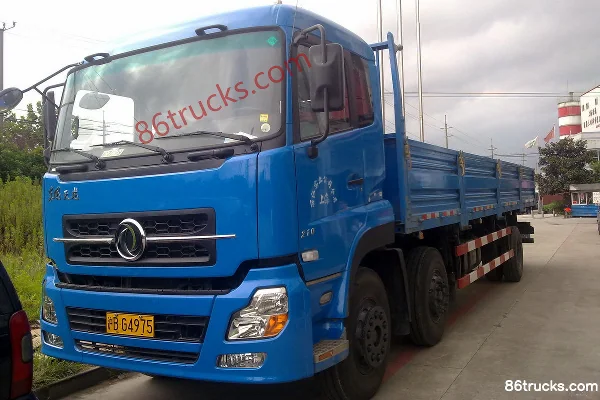 Dongfeng Commercial Vehicle Tianlong Heavy Truck 210 hp 6X2(8 wheels) 9.4m flatbed cargo truck Exterior (3) | 86Trucks