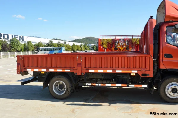 Shijun F550 Heavy-Duty Edition 165 hp 4X2(6 wheels) 3.74m Row Half Flatbed Light Truck Chassis (3) | 86Trucks