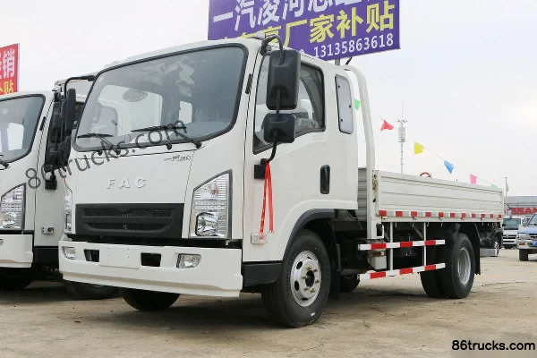 FAW Linghe City Star 87 ch 4X2(6 roues) camion léger à plateau demi-cabine 3,8 m Extérieur (3) | 86Trucks
