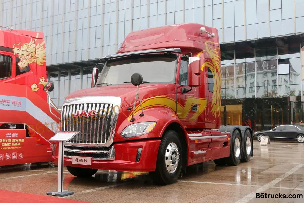 JAC Gallop V7 Heavy Truck 540hp 6X4(10 wheels) AMT Automatic Long-Nose Tractor Truck Exterior (3) | 86Trucks