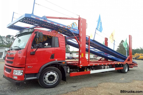 FAW Jiefang Qingdao Long V Medium Truck 220hp 4X2(6 wheels) Vehicle Transport Truck Exterior (3) | 86Trucks
