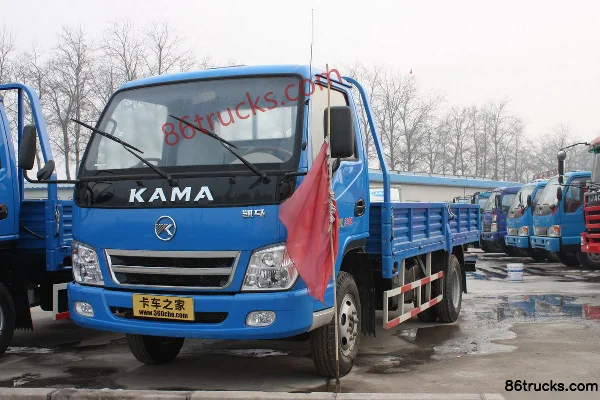 Kama Junwei 90 hp 4X2(6 wheels) 4.2m Single Row Flatbed Light Truck Exterior (3) | 86Trucks
