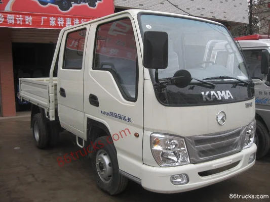 Kama Jinyunka 54hp 4X2(6 wheels) 2.3m double-row flatbed truck light-duty Exterior (2) | 86Trucks