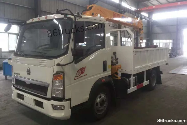 Sinotruk HOWO Hanvo 170 hp 4X2(6 wheels) 3.4 m truck-mounted crane Exterior (2) | 86Trucks