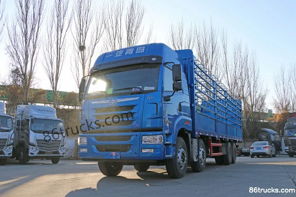 FAW Jiefang Qingdao Tu V heavy truck 350 hp 8X4(12 wheels) 9.5m stake truck (Xichai) Exterior (3) | 86Trucks