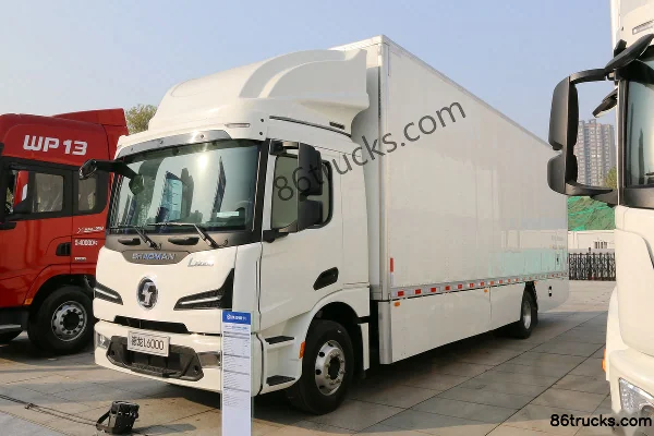SHACMAN Delong L6000 4X2(6 wheels) Box Cargo Truck Exterior (3) | 86Trucks