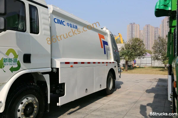 SHACMAN Delong L3000 4X2(6 wheels) Plug-in Hybrid Compressed Garbage Truck 219kWh Cab (1) | 86Trucks