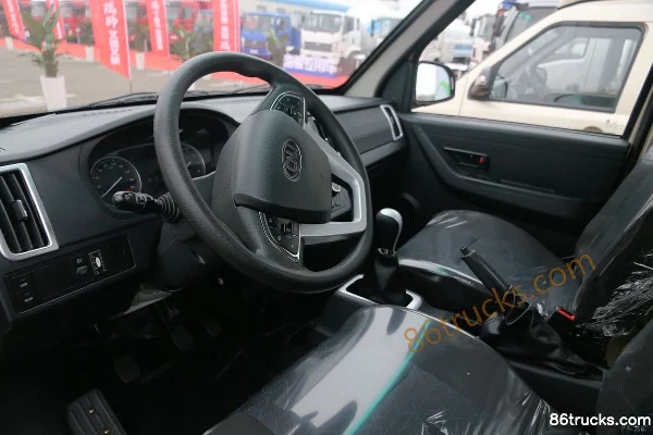 NanJun Ruishuai FN 1.8L 133 hp 4X2(6 wheels) Gasoline/CNG 3.2m Single Row Flatbed Mini Truck Cab (3) | 86Trucks