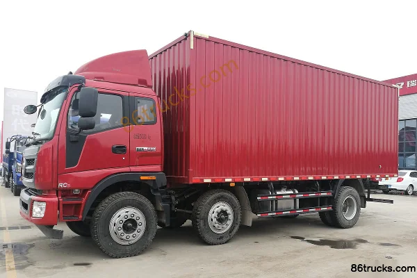 Foton Rivou Q9 220hp 6X2(8 wheels) 6.8m Van Cargo Truck Exterior (3) | 86Trucks