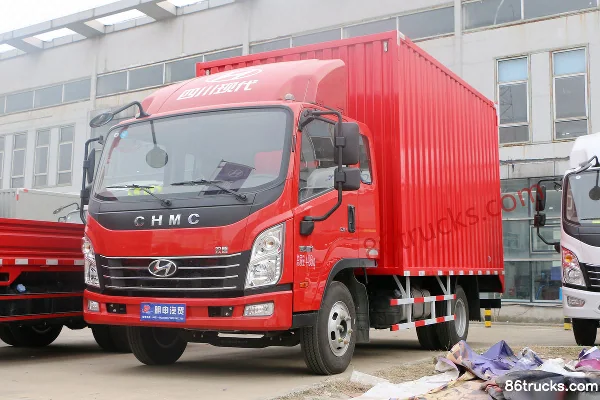 Hyundai Commercial Vehicle Zhidao 500M 156 ch 4X2(6 roues) camion léger fourgon cabine approfondie 3,835 m Extérieur (3) | 86Trucks