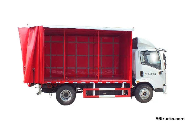 Senyuan SE7 7.49T 4.08m single-row pure electric curtain box light truck 96.77kWh 4X2(6 wheels) Exterior (2) | 86Trucks