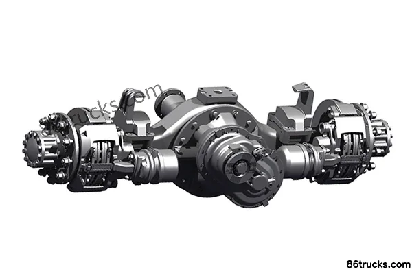Qingte QT469 13-ton Single Reduction Drive Dual Axle (Middle Axle) Exterior