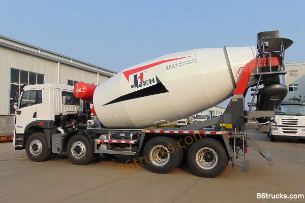 FAW Jiefang Qingdao HanV 320hp 8X4(12 wheels) 6.7m³ Concrete Mixer Truck (Jiuhe Heavy Industry Brand)(JHZ5311GJB) Exterior (3) | 86Trucks