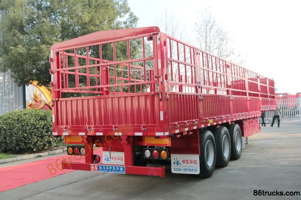 CIMC Huajun semi-remorque à ridelles 13 m trois essieux col de cygne bas Extérieur (2) | 86Trucks