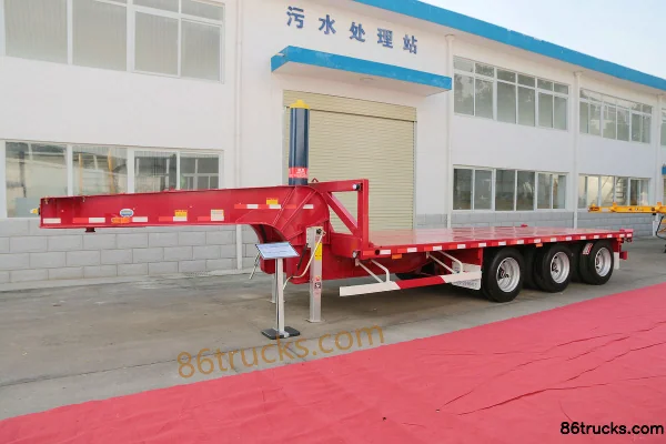 CIMC Huajun 9.5m Three-axle Large Gooseneck Dump Semi-trailer Exterior (2) | 86Trucks