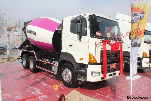 GAC HINO 700 series 350 hp 6X4(10 wheels) concrete mixer truck Exterior (2) | 86Trucks