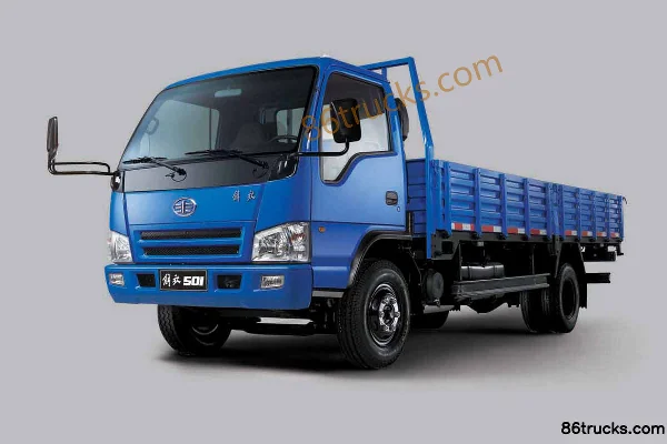FAW-GM 501-K 120hp 4X2(6 wheels) 5.2m single-row cab flatbed cargo truck Exterior (2) | 86Trucks