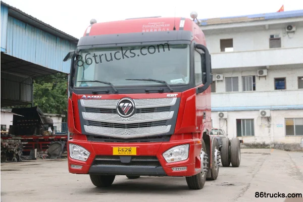 Foton AumanEST 6 Series Heavy Truck Standard Load Edition 280 hp 6X2(8 wheels) 9.6m Flatbed Cargo Truck (440 Rear Axle) Exterior (3) | 86Tru