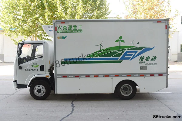 Senyuan SE7 7.5T 4.1m Single Row Pure Electric Refrigerated Truck 4X2(6 wheels) Exterior (3) | 86Trucks