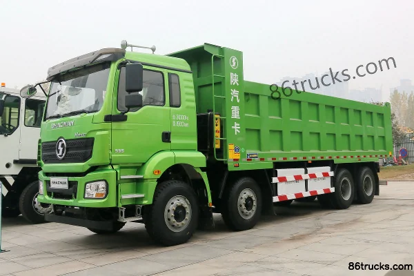 SHACMAN Delong H3000 8X4(12 roues) 8 m Camion benne électrique pur 234,16 kWh Extérieur (2) | 86Trucks