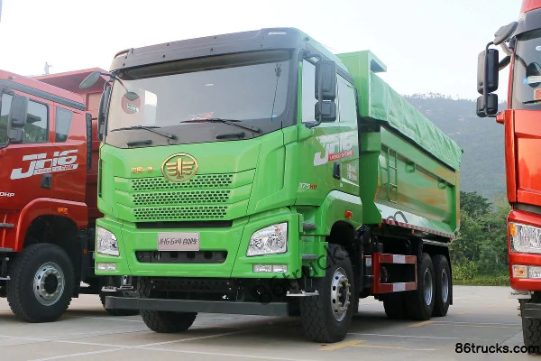 FAW Jiefang Qingdao JH6 Heavy Truck 460 hp 6X4(10 wheels) 5.8m LNG Dump Truck Exterior (3) | 86Trucks