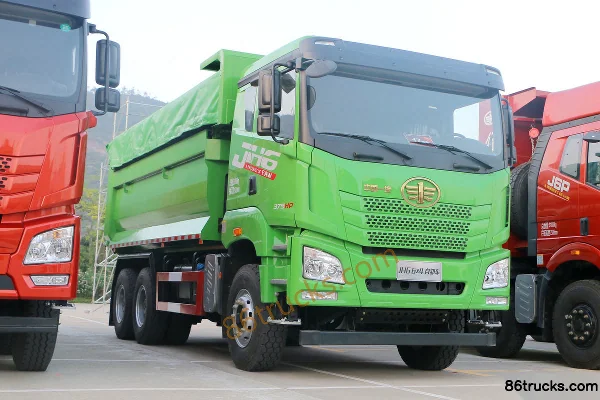 FAW Jiefang Qingdao JH6 Heavy Truck 460 hp 6X4(10 wheels) 5.8m LNG Dump Truck Exterior