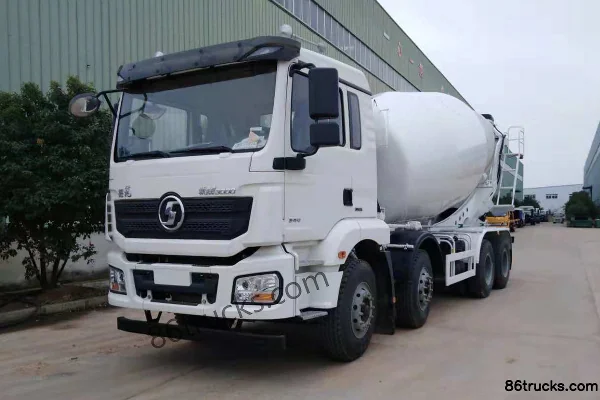SHACMAN Delong New M3000 Lightweight Version 340 hp 8X4(12 wheels) 7.98 m³ Concrete Mixer Truck Exterior (2) | 86Trucks