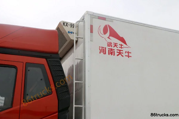 FAW Jiefang nouveau J6P camion lourd 420 ch 8X4(12 roues) camion frigorifique 9,6 m (marque Hongtianniu) Carrosserie (2) | 86Trucks