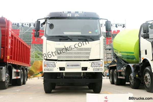 FAW Jiefang J6L Lightweight Version 320 hp 8X4(12 wheels) Concrete Mixer Truck Exterior (2) | 86Trucks