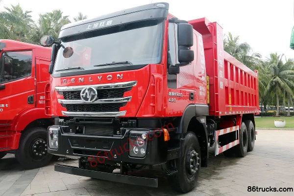 SAIC Hongyan Genlyon C6 Heavy-Duty 400 hp 6X4(10 wheels) 5.6m Dump Truck (China VI) Exterior (2) | 86Trucks