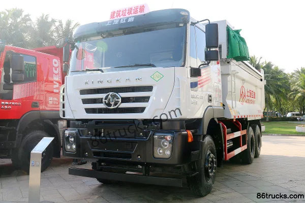 SAIC Hongyan King Kong M500 390 ch 6X4(10 roues) 5.6 m Camion benne LNG Extérieur (3) | 86Trucks