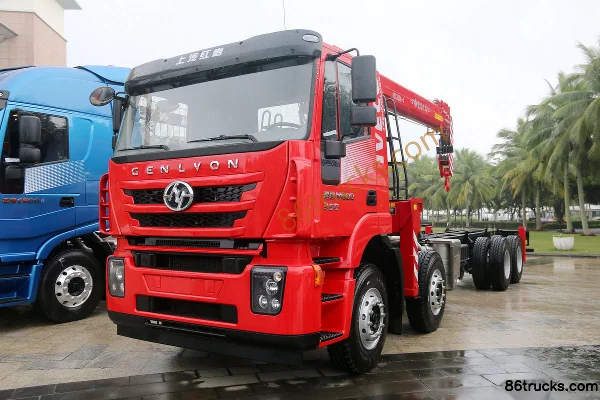 SAIC Hongyan Genlyon M500 350hp 8X4(12 wheels) Truck-mounted Crane Exterior (3) | 86Trucks