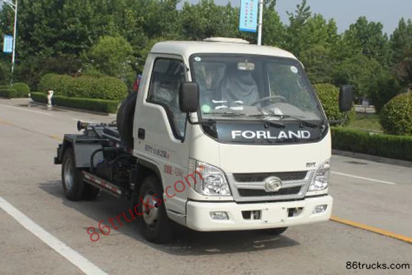 Foton Times Small Card Star 2 68 hp 4X2(6 wheels) Detachable Container Garbage Truck Exterior