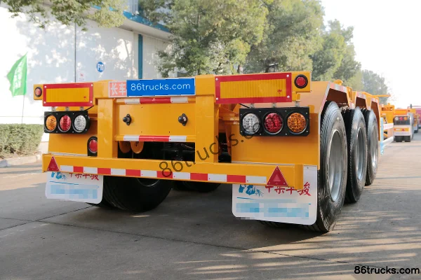 CIMC Huajun 20ft Gooseneck Skeleton Trailer (Container Transport Semi-Trailer) Exterior (3) | 86Trucks